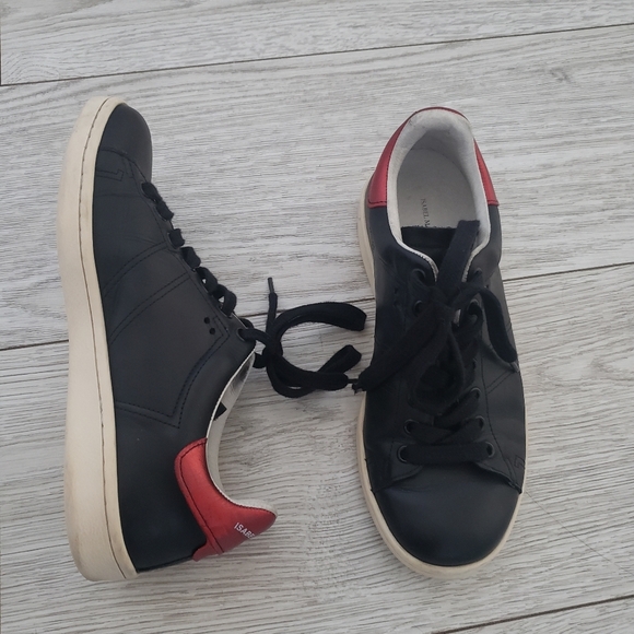 Isabel Marant Black Bart Low-Top Sneakers size 6.5 - Picture 7 of 9